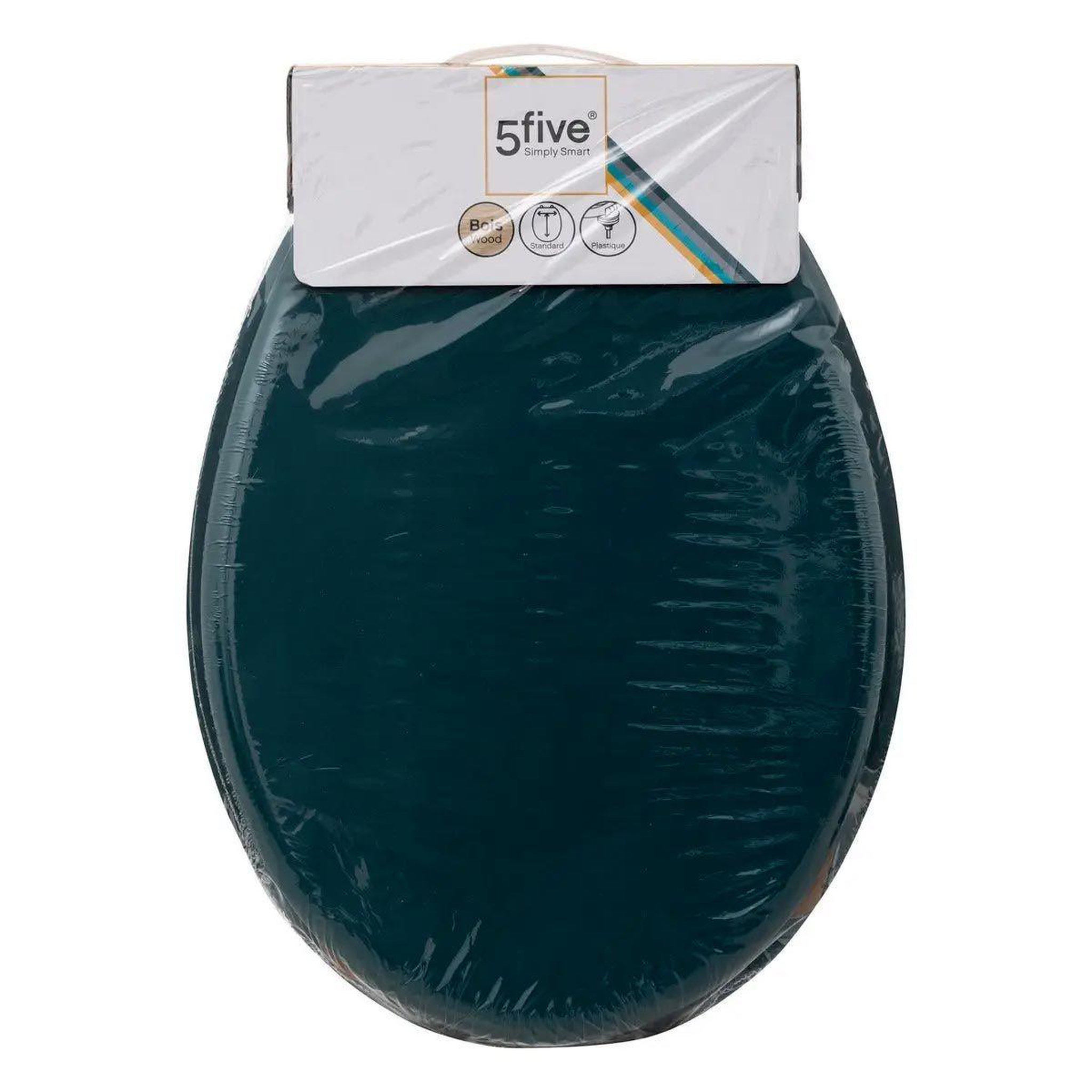 Voir la diapositive 4 : FIVE Abattant WC Uni  Colorama  48cm Bleu Pétrole