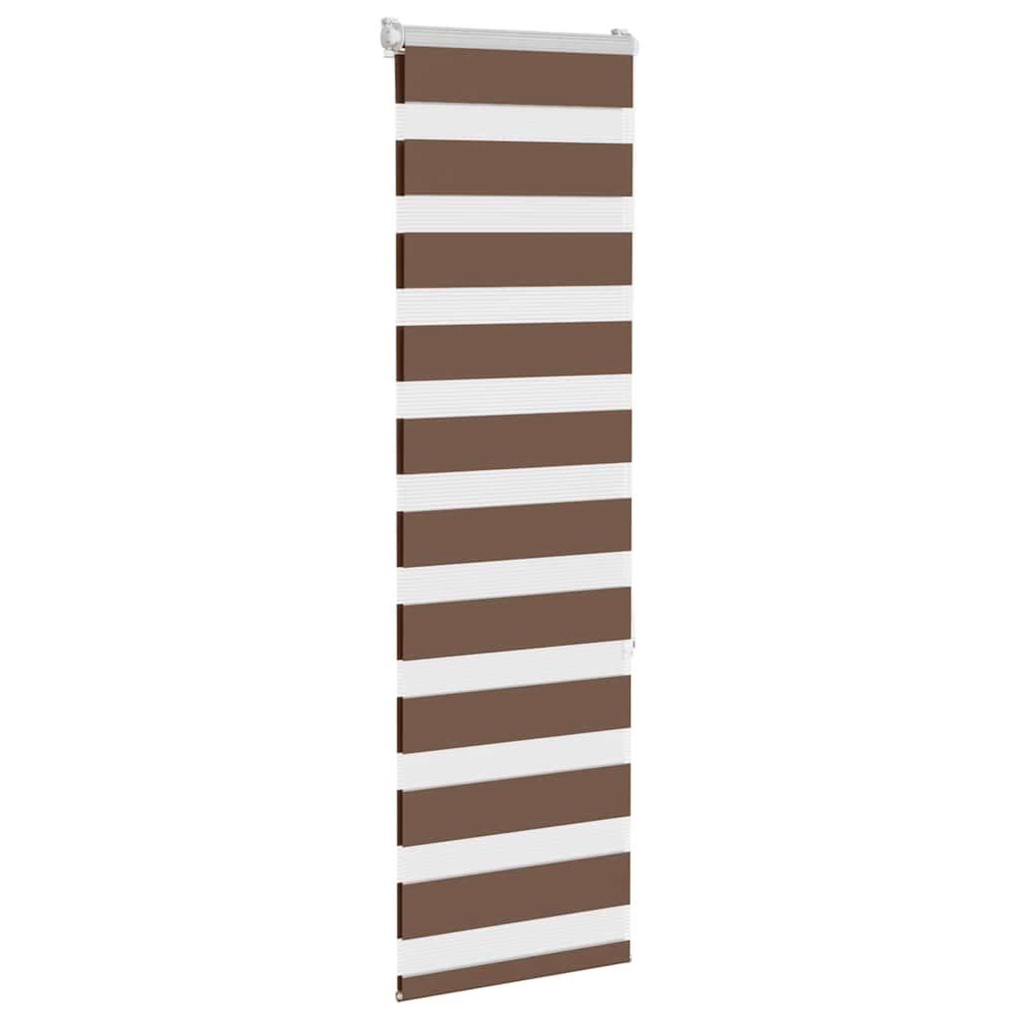Voir la diapositive 3 : VIDAXL Store zebre marron 40x150 cm largeur du tissu 35,9 cm polyester
