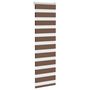Voir la diapositive 3 : VIDAXL Store zebre marron 40x150 cm largeur du tissu 35,9 cm polyester