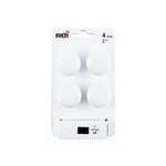 CENTRALE BRICO Lot de 4 boutons de meuble Rond porcelaine brillant H.27 x l.35 x P.35 mm