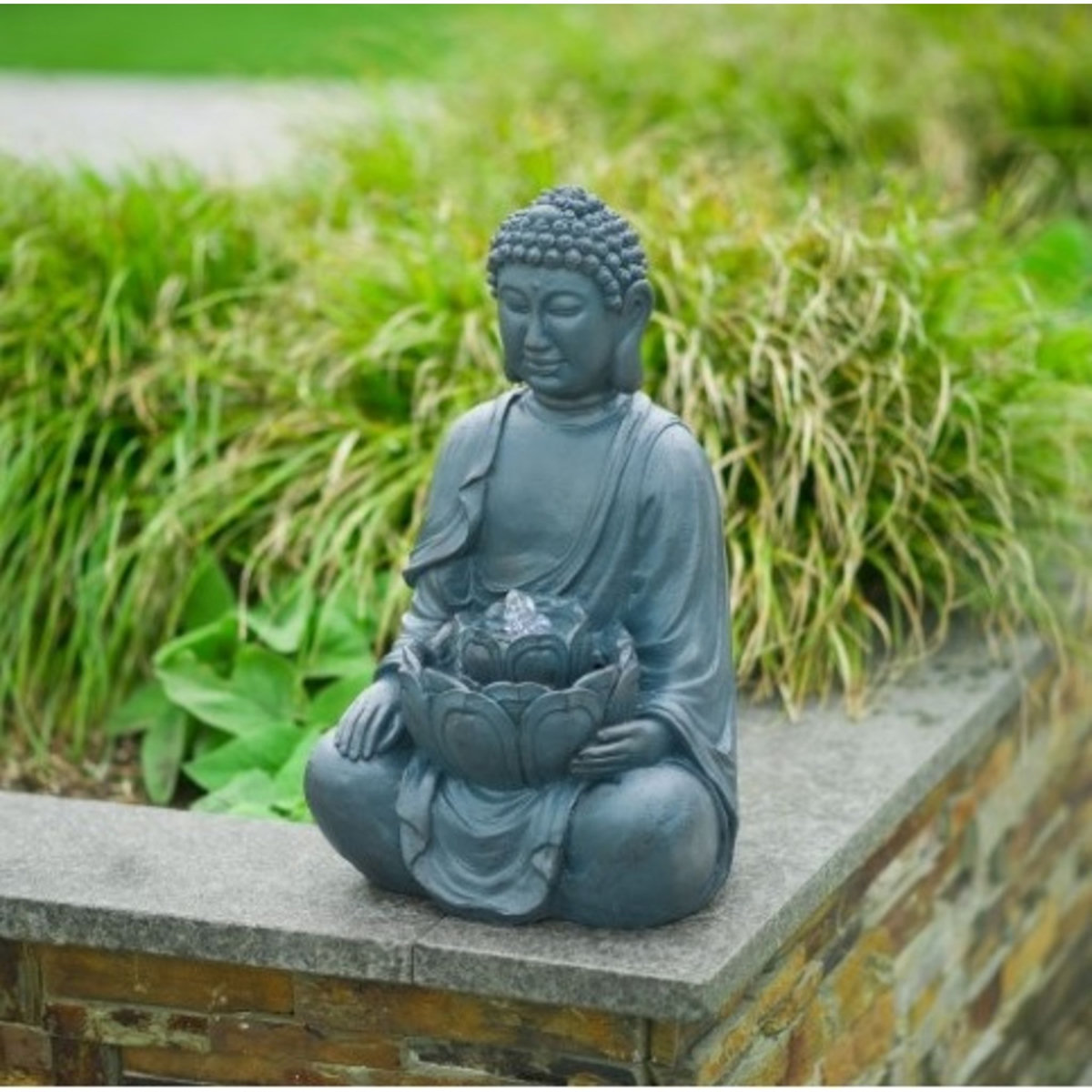 UBBINK Fontaine Bouddha - Polyrésine - 40cm - SUNGAI