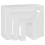 Voir la diapositive 2 : VIDAXL Tables gigognes 3 pcs Blanc Bois d'ingenierie