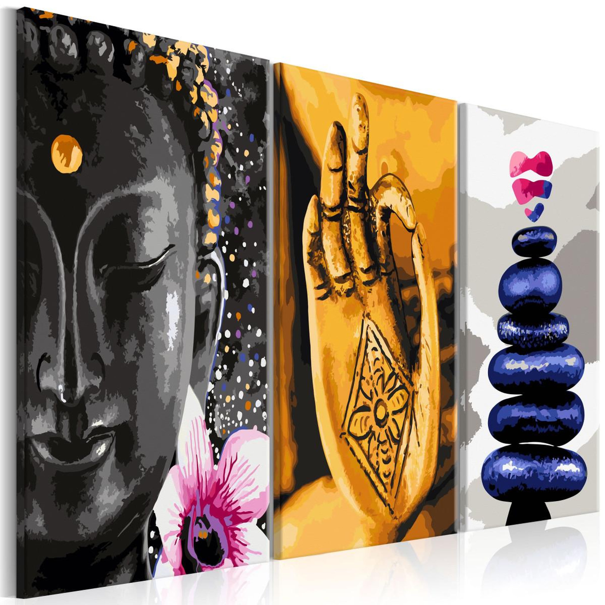 Paris Prix Tableau imprimé  oriental 3 panneaux  3 panneaux  60x120cm