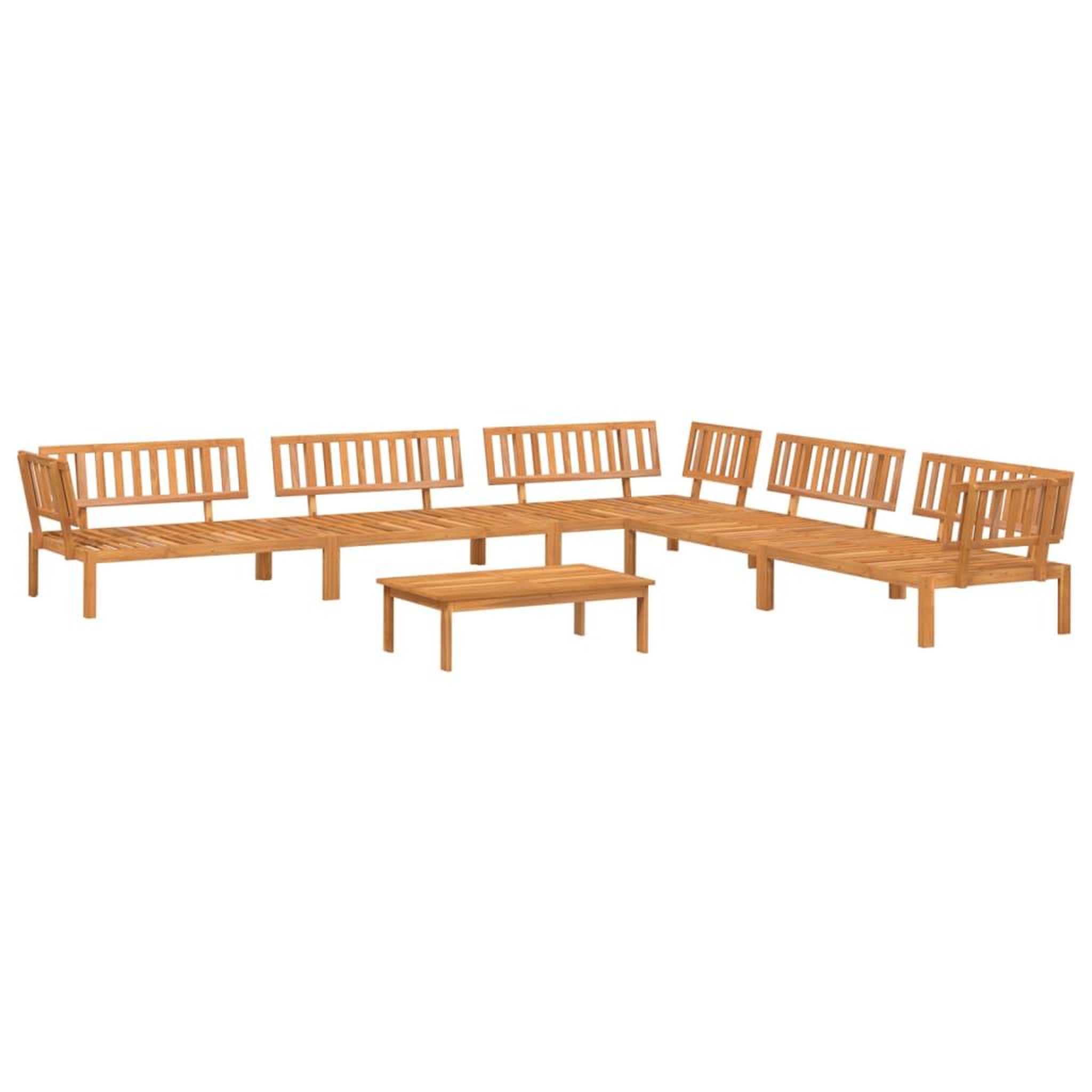 Voir la diapositive 2 : VIDAXL Salon palette de jardin 6 pcs bois d'acacia massif