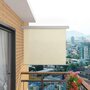 VIDAXL Auvent lateral de balcon multifonctionnel 150 x 200 cm Creme