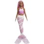 BARBIE Dreamtopia Poupée Sirène - Barbie cheveux roses