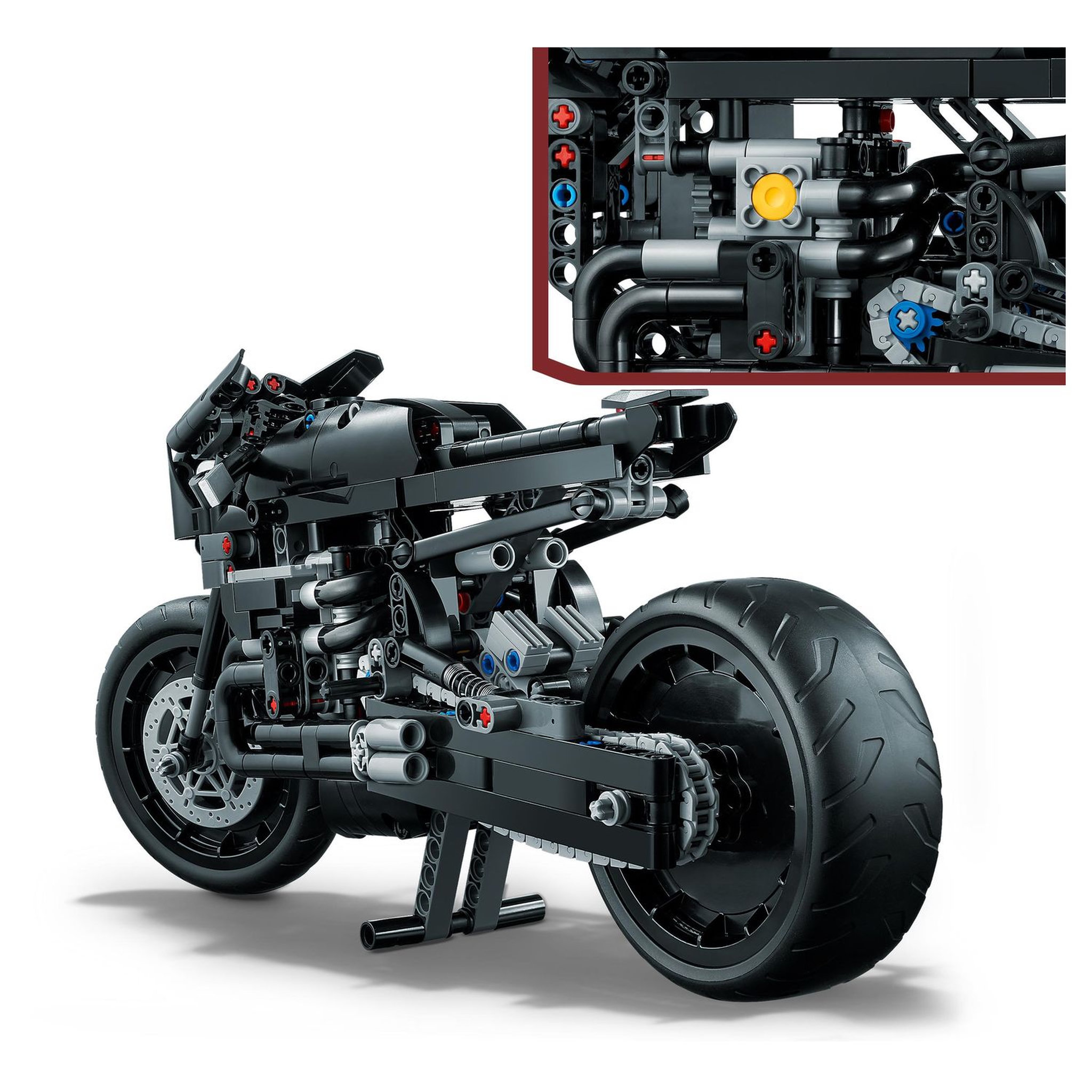 Voir la diapositive 5 : LEGO Technic 42155 - Le Batcycle de Batman, Jouet de Moto à Collectionner, Kit de Construction de Maquette, Super Héros Emblématique