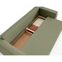 Voir la diapositive 4 : BEST MOBILIER Topaze - canapé 3 places - convertible avec coffre - en tissu bouclette