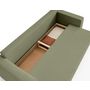 Voir la diapositive 4 : BEST MOBILIER Topaze - canapé 3 places - convertible avec coffre - en tissu bouclette