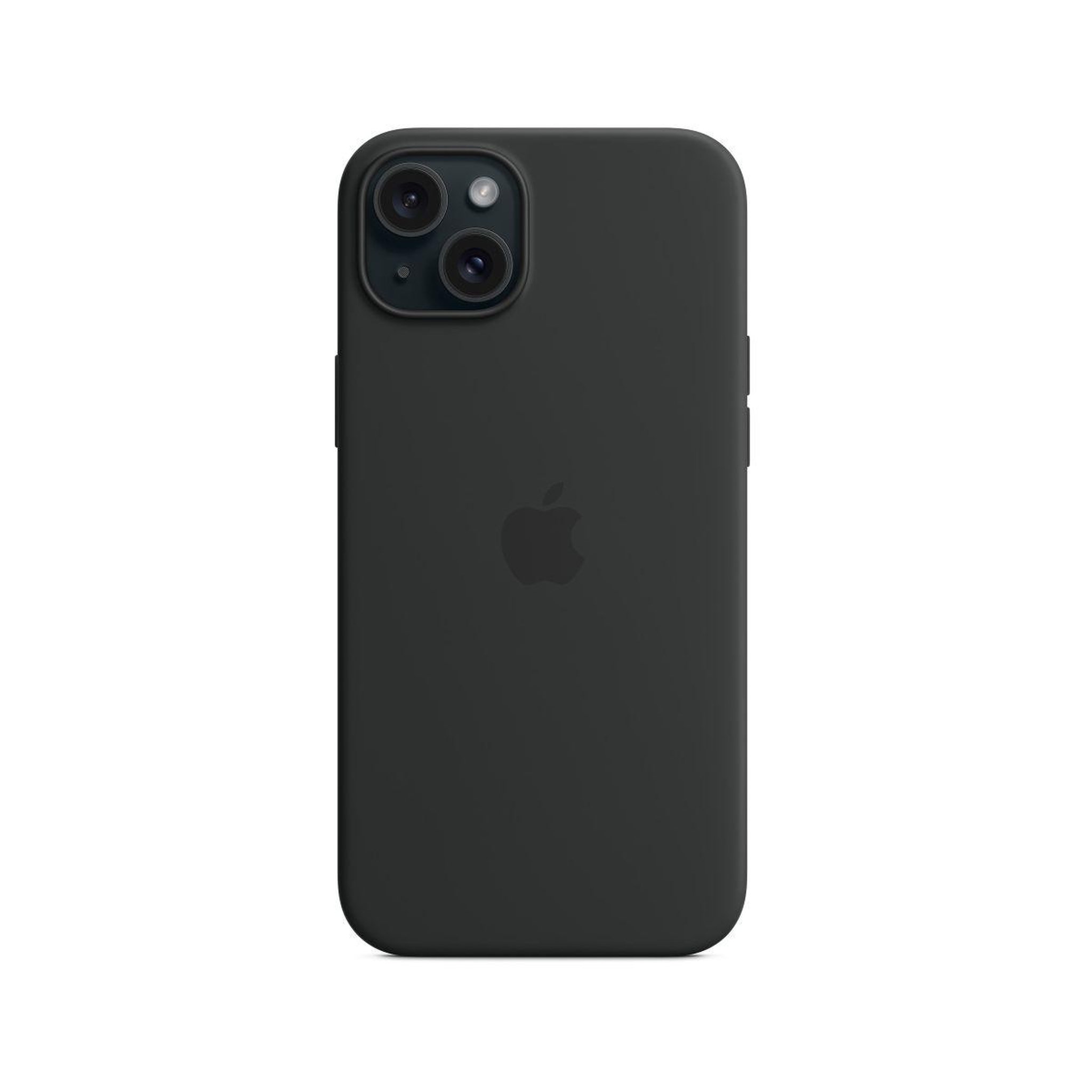 APPLE Coque iPhone 15 Plus MagSafe silicone Noir