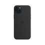 Voir la diapositive 1 : APPLE Coque iPhone 15 Plus MagSafe silicone Noir