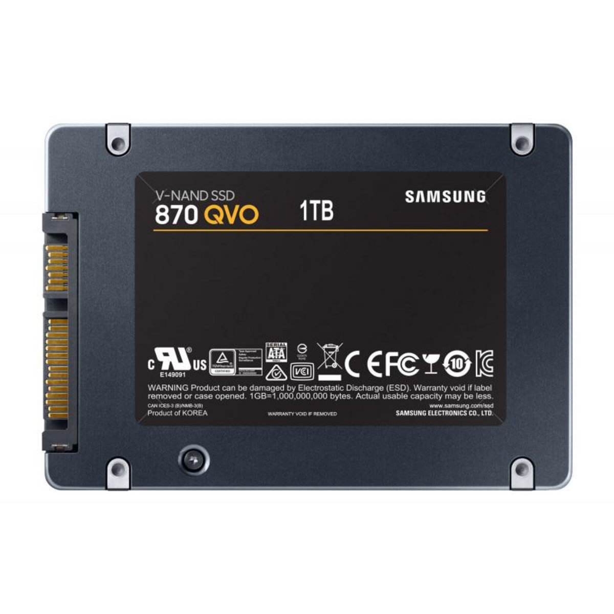 Samsung Disque SSD interne Samsung 870 QVO 4 To Gris