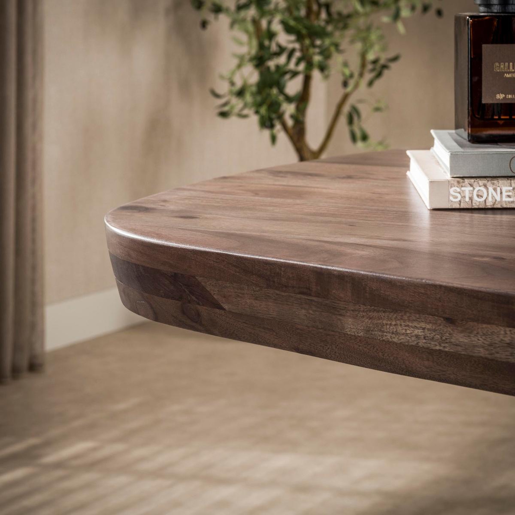 Voir la diapositive 5 : JLC KREATION Table à manger en bois massif avec pied central 240cm daisy