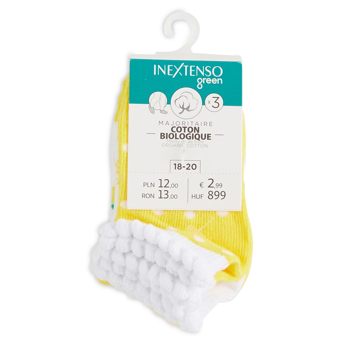 IN EXTENSO Lot de 3 paires de socquettes bébé fille