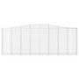 Voir la diapositive 4 : VIDAXL Paniers a gabions arques 20 pcs 400x30x140/160 cm Fer galvanise