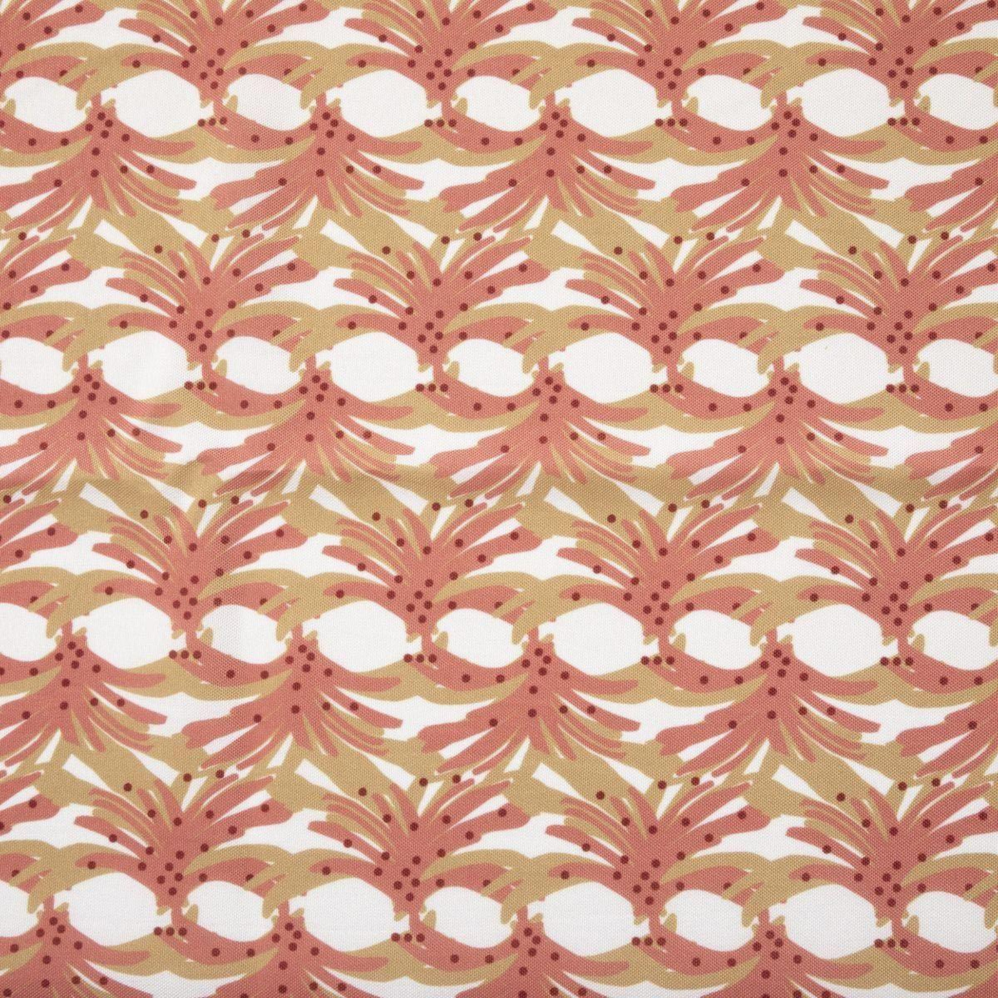 Voir la diapositive 2 : ATMOSPHERA Nappe antitache à motifs  zélie  140x240cm terracotta