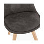 Voir la diapositive 6 : Paris Prix Chaise Design  Mirka  85cm Gris Foncé & Naturel