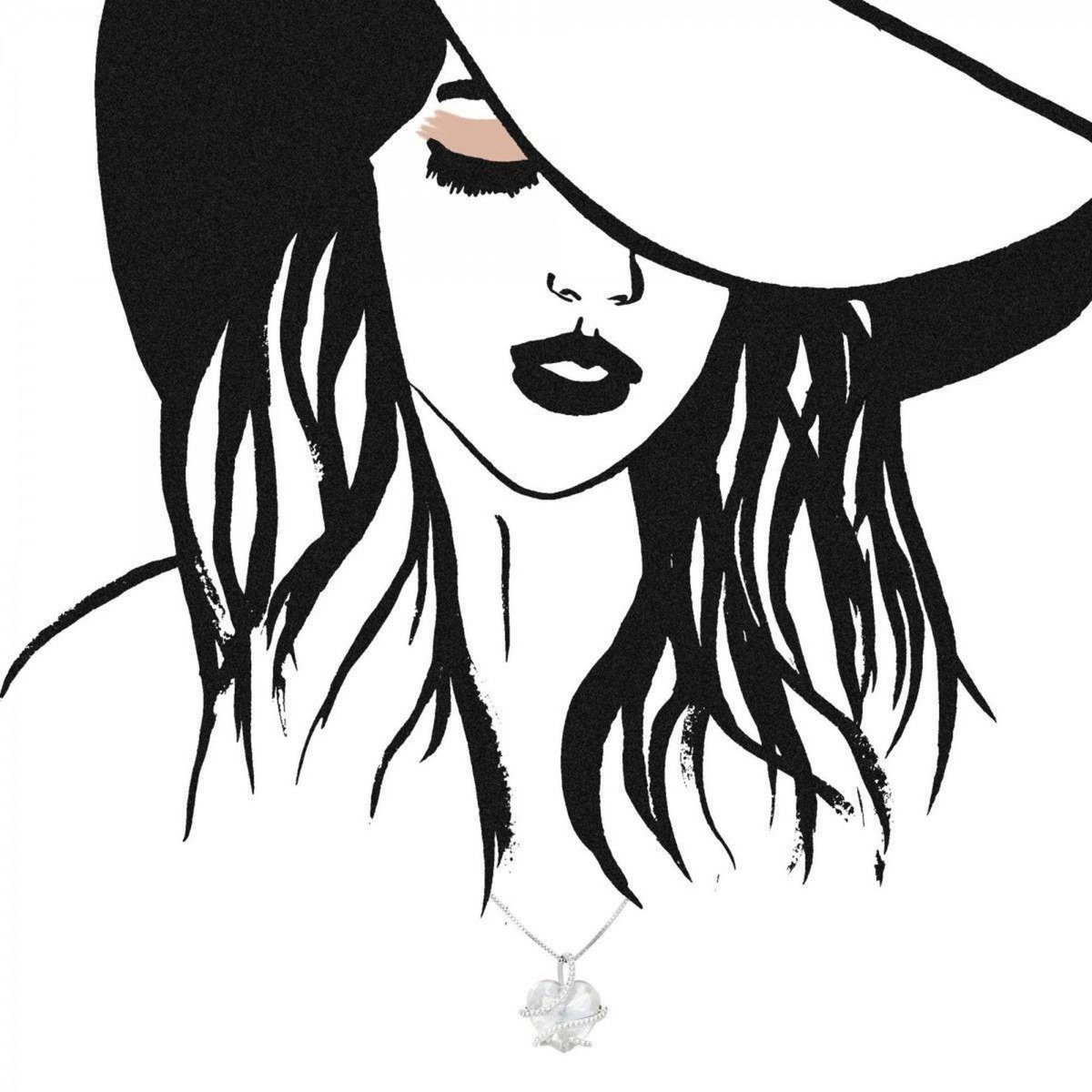 SC CRYSTAL Collier coeur SC Crystal orné de Cristaux scintillants