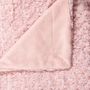 Voir la diapositive 2 : ATMOSPHERA Plaid Imitation Fourrure  Bouclée  120x160cm Rose