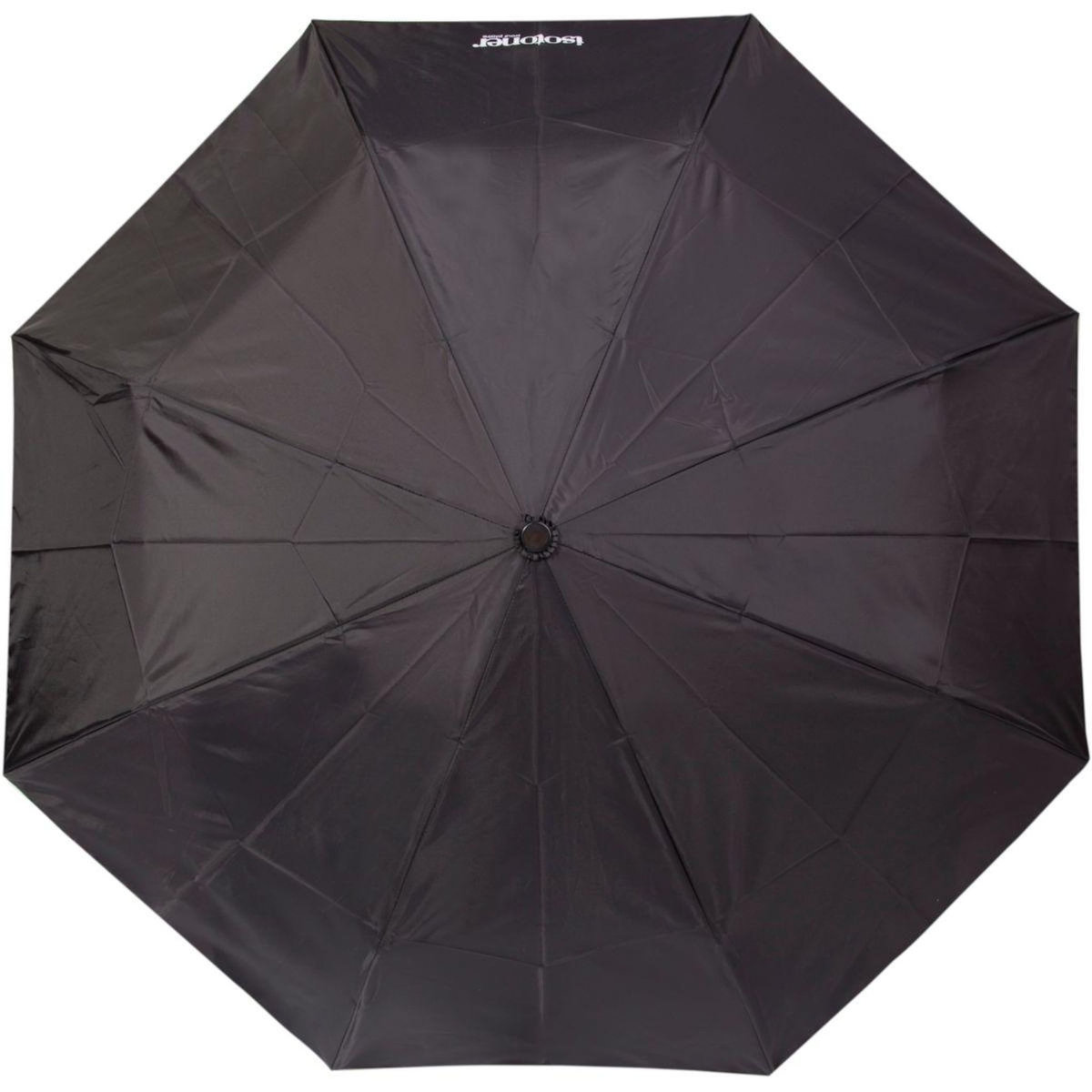 ISOTONER Parapluie 5 sections acier Ultra Slim Noir