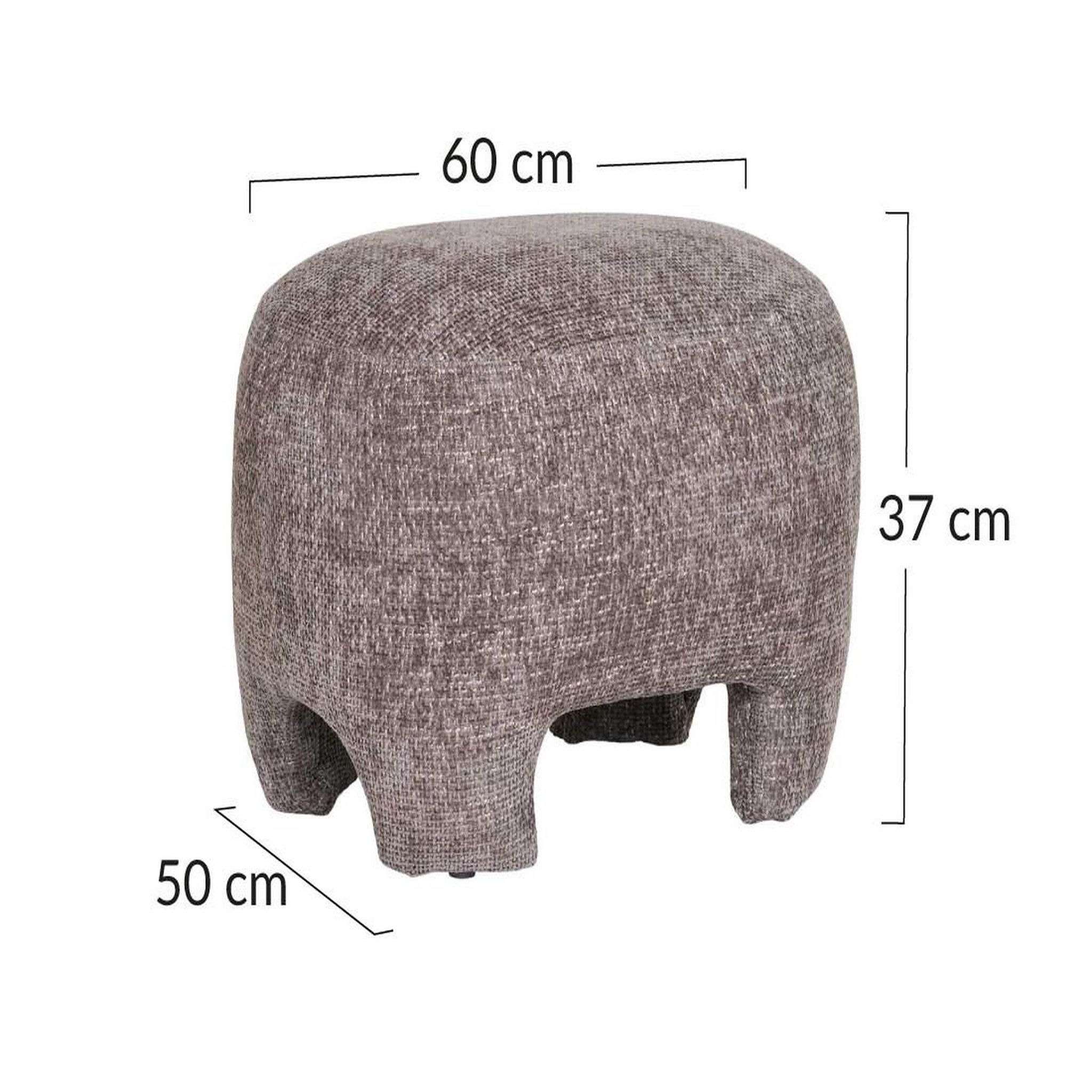 Voir la diapositive 6 : BEST MOBILIER Olbia - pouf - en tissu texturé