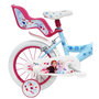 Voir la diapositive 2 : Frozen Vélo 14 pouces - Reines des Neiges 2 avec panier et porte-poupée