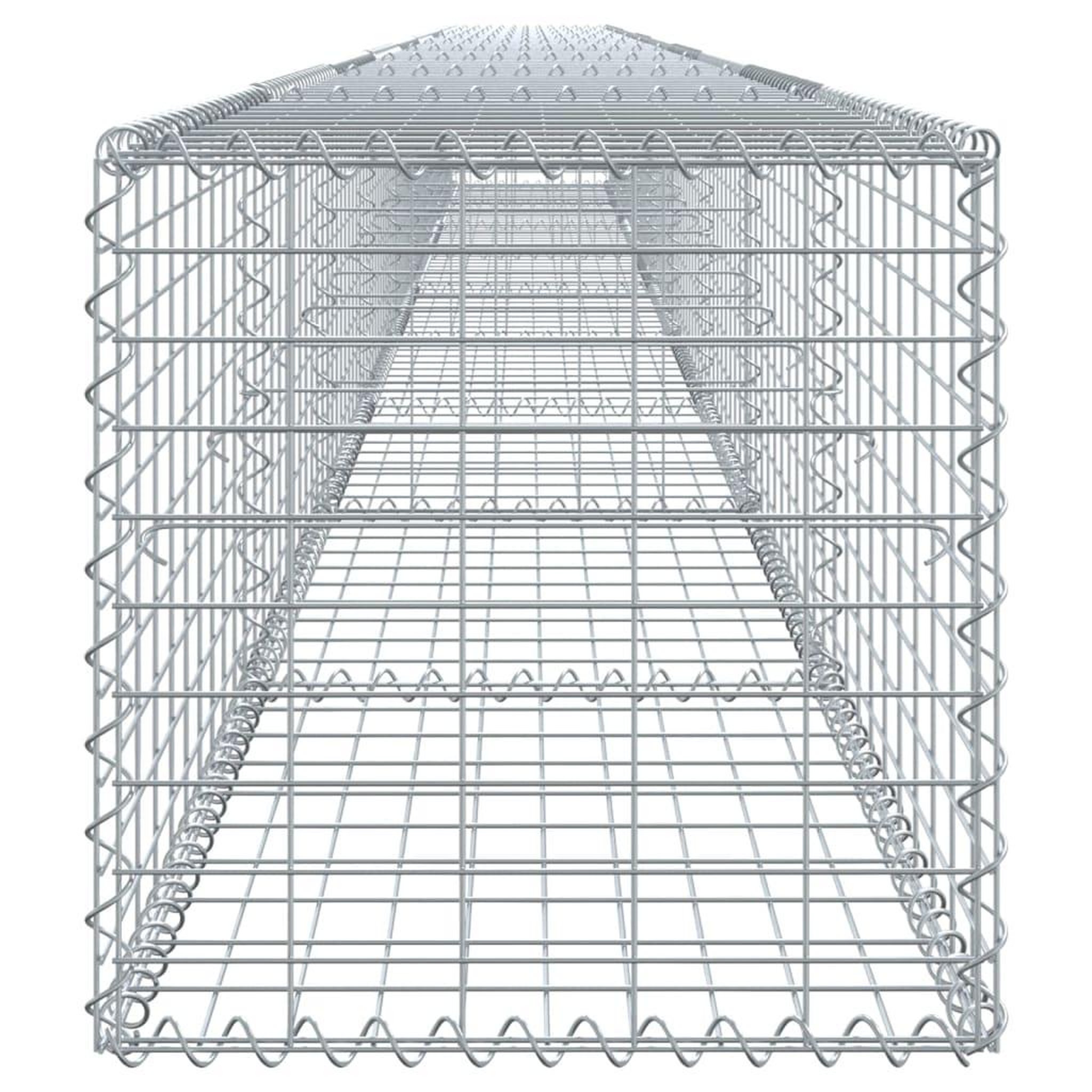 Voir la diapositive 4 : VIDAXL Panier gabion avec couvercle 900x50x50 cm fer galvanise