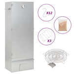 VIDAXL Fumoir a four a BBQ generateur de fumee froide acier galvanise