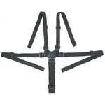 Monsieur Bébé Harnais de sécurité universel 5 points pour chaise haute bébé - Noir