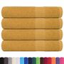 Voir la diapositive 2 : VIDAXL Serviettes de sauna 4 pcs doré 80x200 cm 360 g m² 100% coton