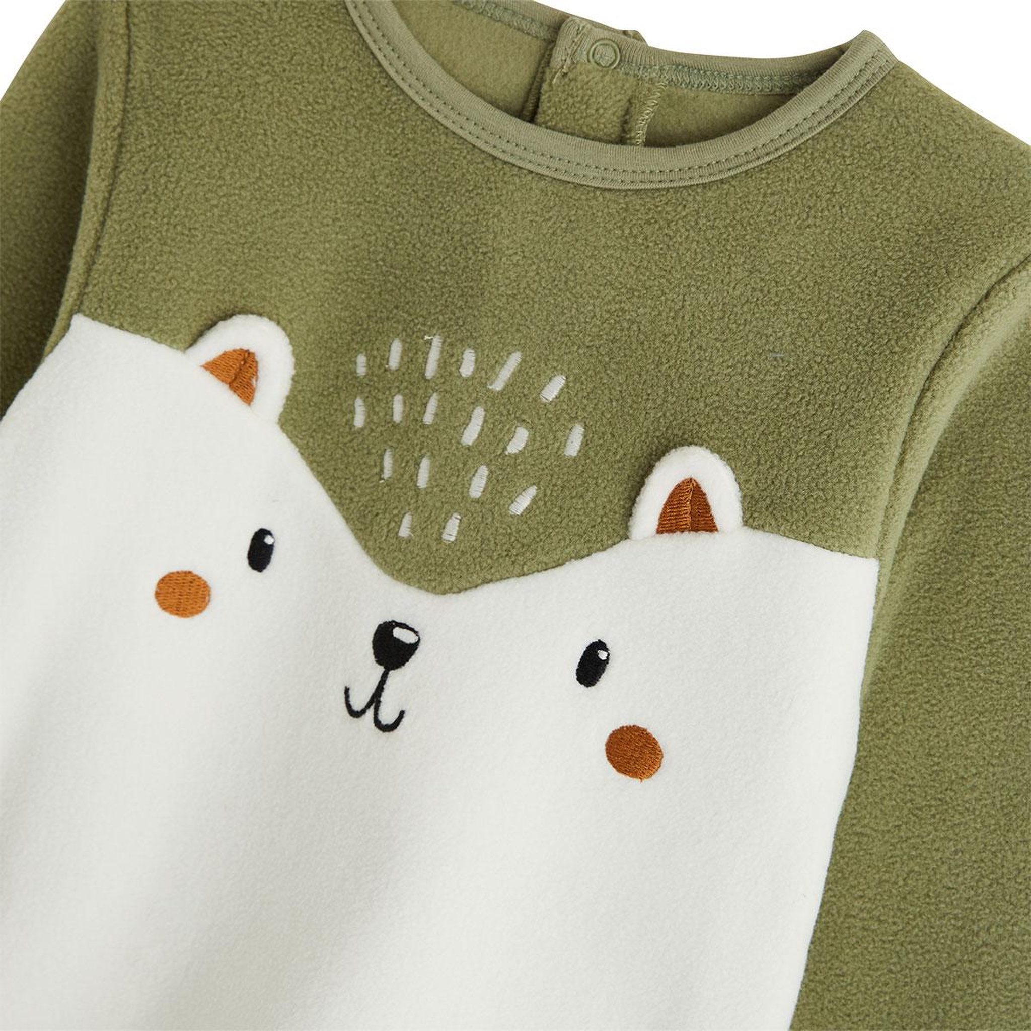 Voir la diapositive 3 : Petit BÃ©guin Pyjama enfant 2 pièces en polaire ginkgo