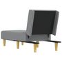 Voir la diapositive 5 : VIDAXL Chaise longue gris clair tissu