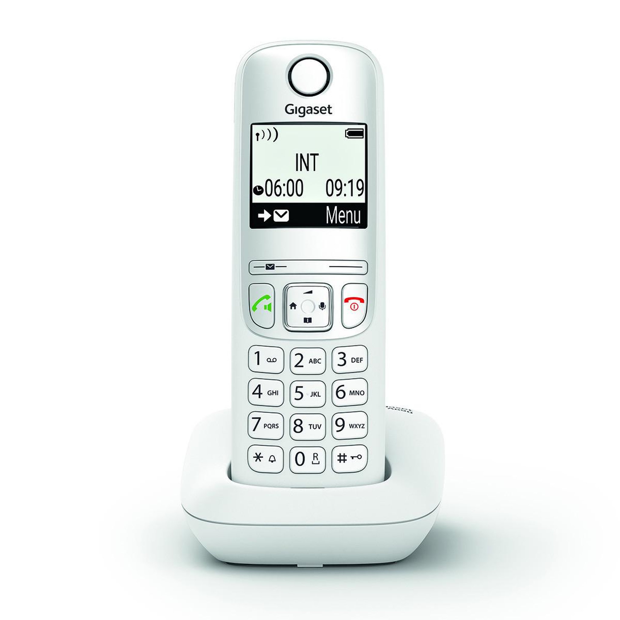 Voir la diapositive 3 : GIGASET Téléphone analogique DECT Gigaset A690 Blanc