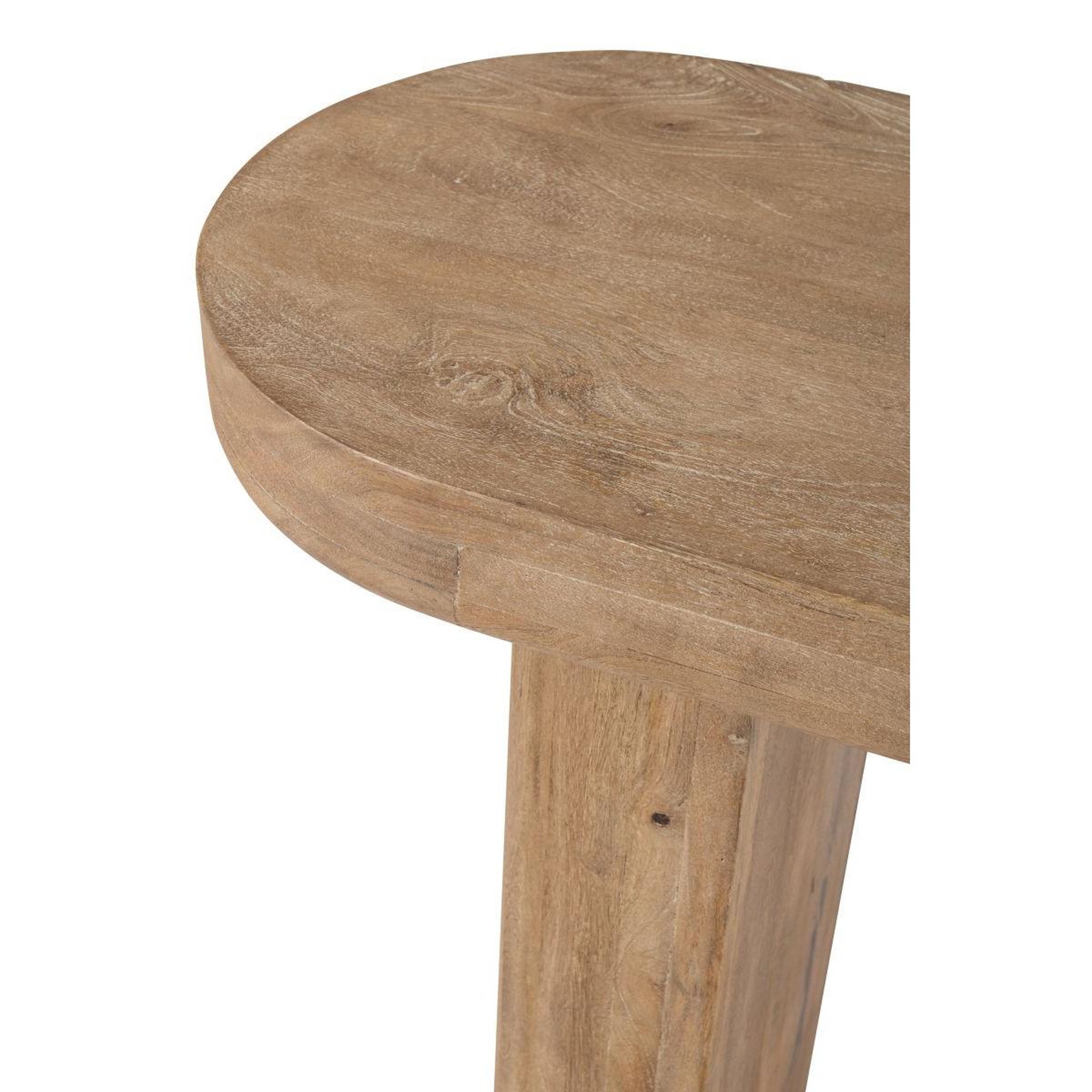 Voir la diapositive 4 : J-LINE Console en bois  latasha  152cm naturel