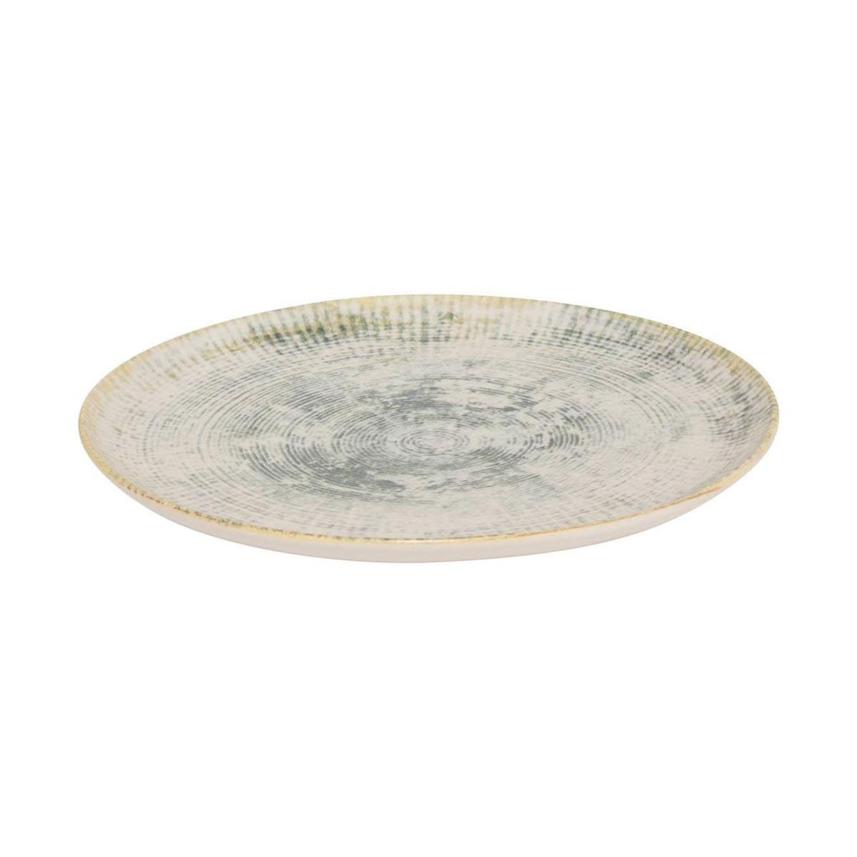 SECRET DE GOURMET Lot de 6 Assiettes à Dessert  Ariane  20cm Vert