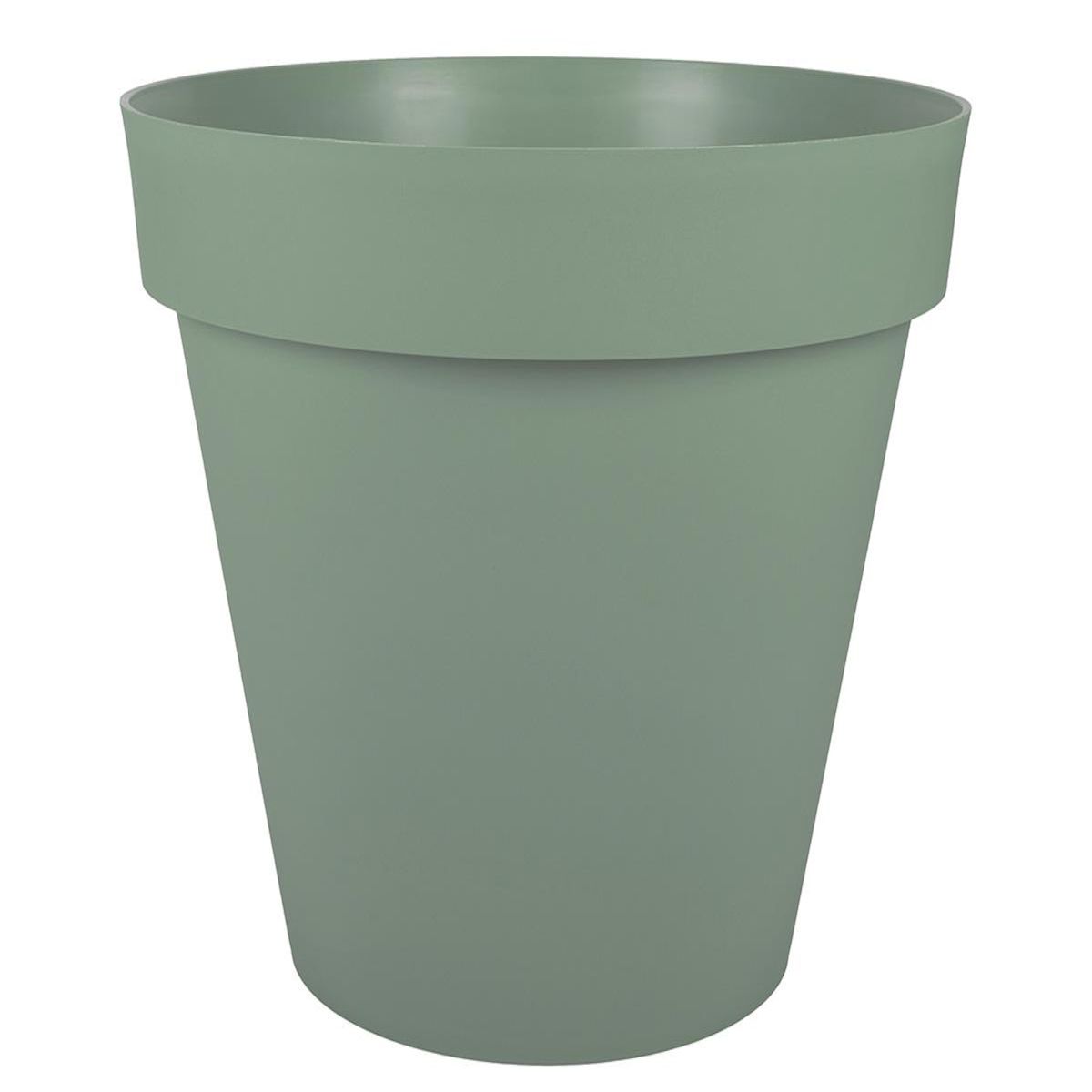 Eda Pot de fleurs rond en plastique Toscane vert laurier - Ø 60 cm - Eda