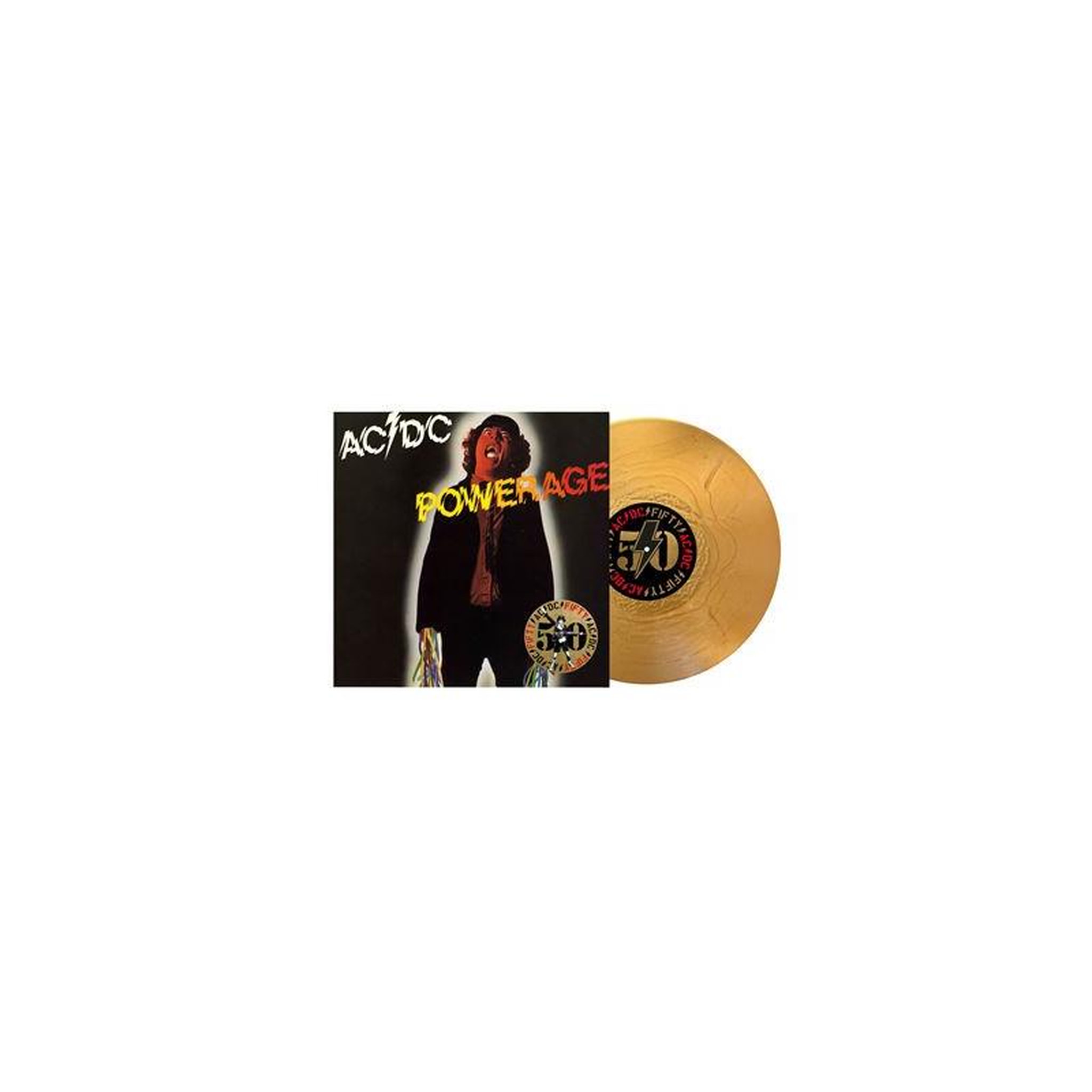COLUMBIA Vinyle lp ac/dc powerage édition anniversaire en vinyle or 2024