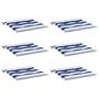 Voir la diapositive 3 : VIDAXL Coussins de chaise de jardin lot de 6 40x40x3 cm tissu