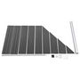 Voir la diapositive 5 : VIDAXL Ensemble de panneau de cloture WPC 965x(105-186) cm Noir