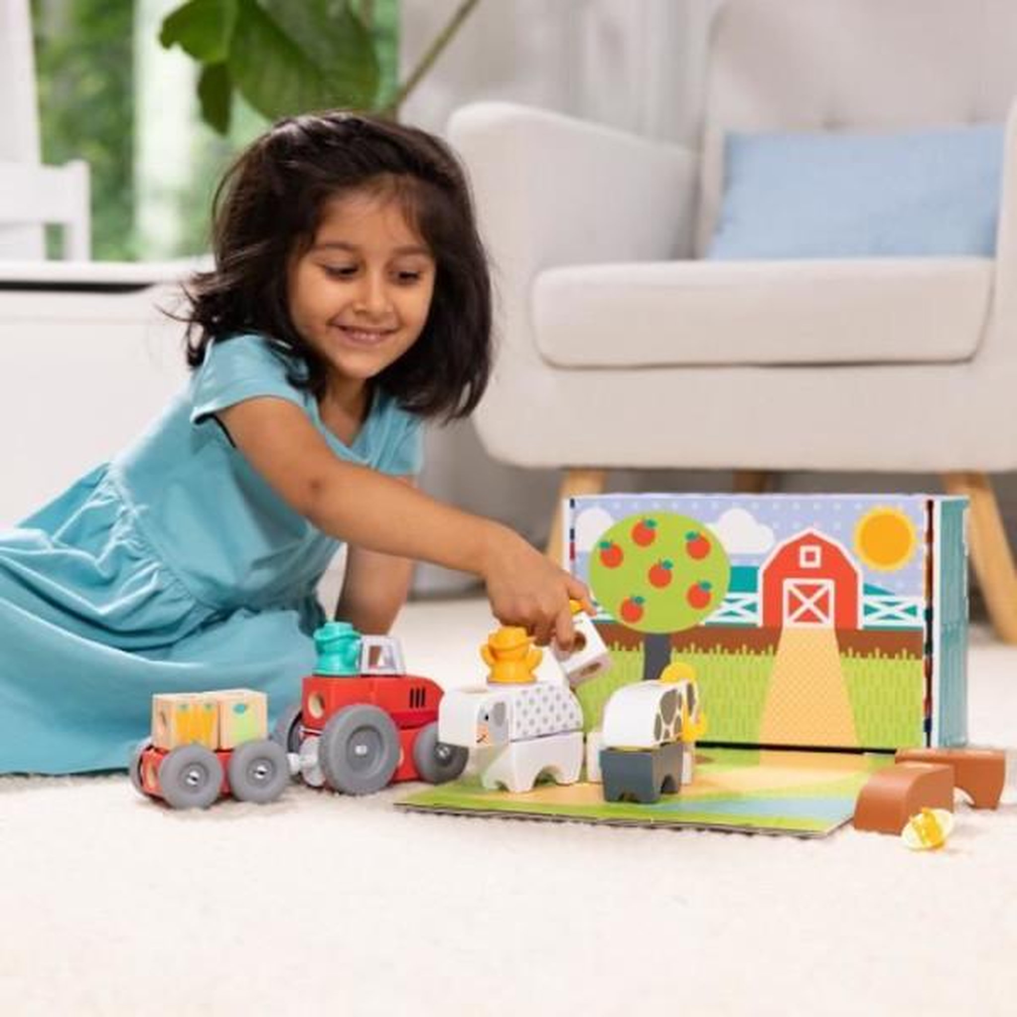 Voir la diapositive 2 : MELISSA & DOUG La ferme - 56 pieces - blockables - mélissa & doug