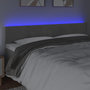 Voir la diapositive 3 : VIDAXL Tete de lit a LED Gris clair 180x5x78/88 cm Velours