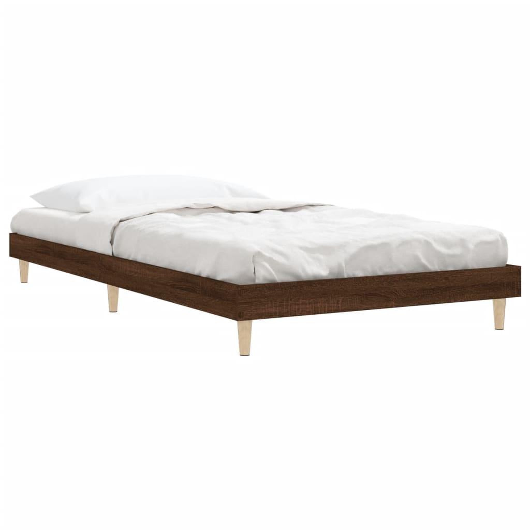 Voir la diapositive 5 : VIDAXL Cadre de lit sans matelas chene marron 100x200 cm