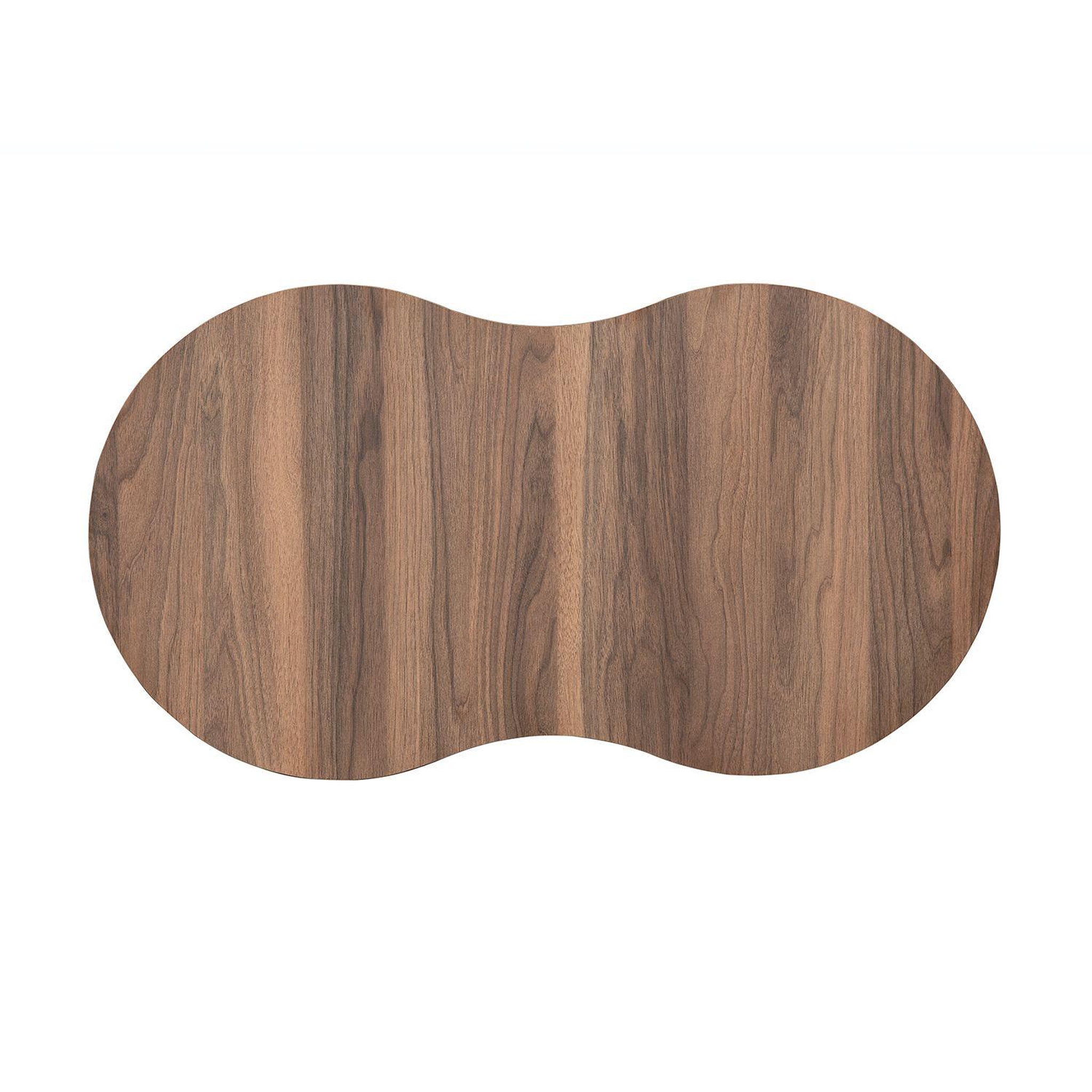 Voir la diapositive 4 : Habitat et Jardin Table basse en bois  moon  99 x 54 x 45 cm - noyer