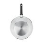 Voir la diapositive 2 : ACTUEL Wok induction inox revétu 28 cm