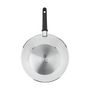 Voir la diapositive 2 : ACTUEL Wok induction inox revétu 28 cm