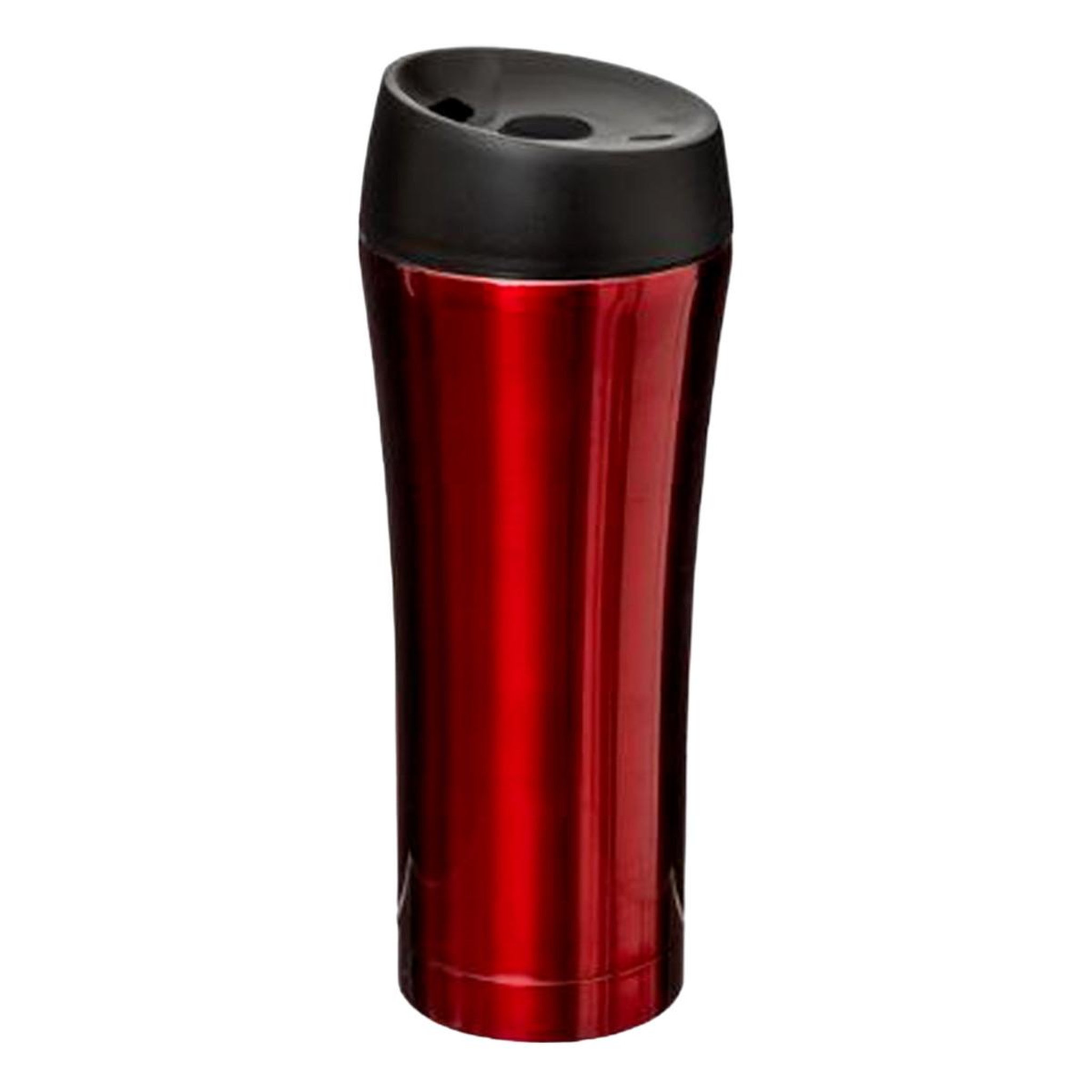 Voir la diapositive 1 : FIVE Mug isolant  inox  35cl rouge