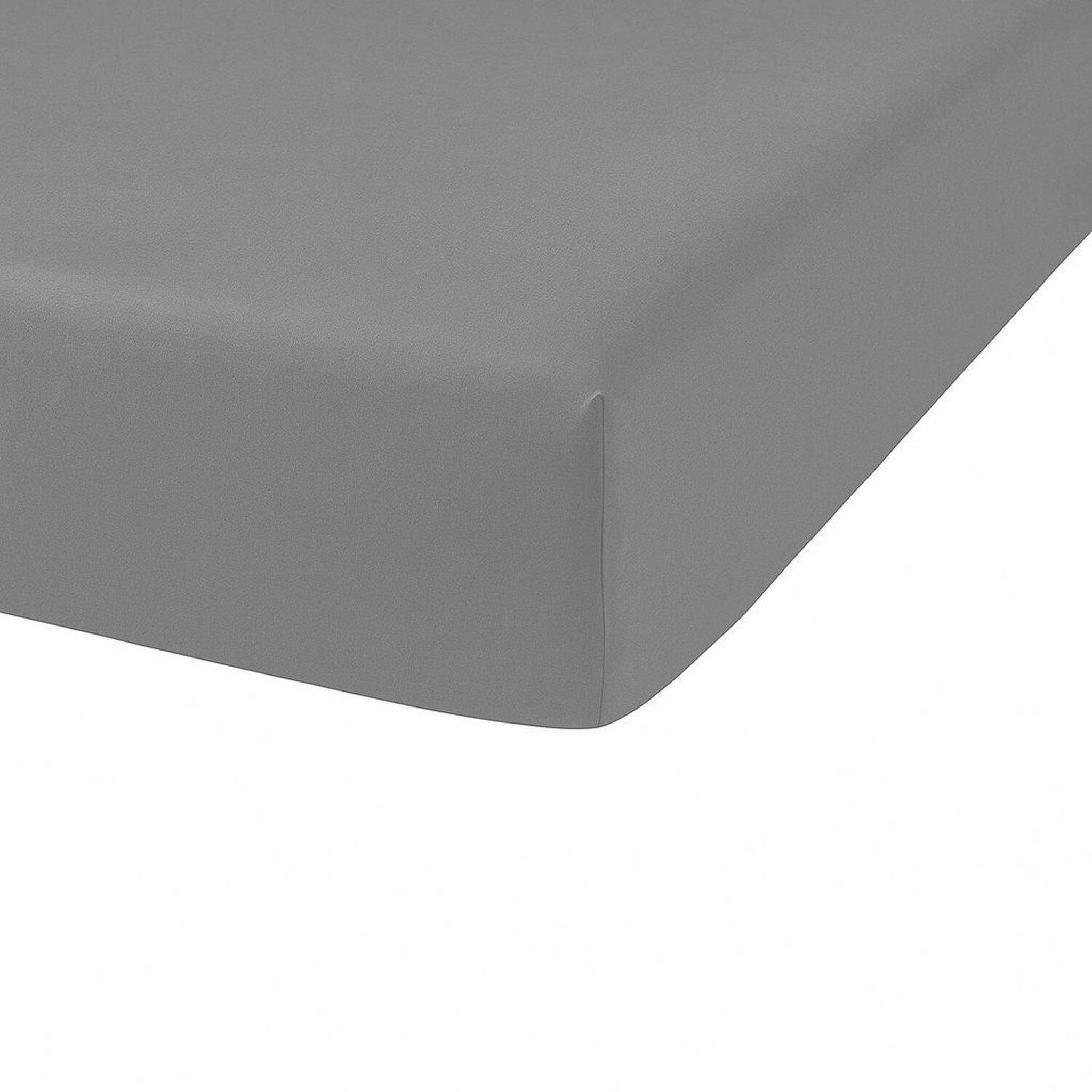 Voir la diapositive 1 : Les Ateliers du Linge Drap housse 100% coton 115g 57fils