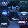 HOMCOM Véhicule électrique enfant Audi RS e-tron GT V. max. 5 Km/h télécommande effets sonores + lumineux bleu