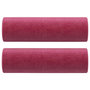 Voir la diapositive 2 : VIDAXL Coussins decoratifs lot de 2 Rouge bordeaux Ø15x50 cm Velours