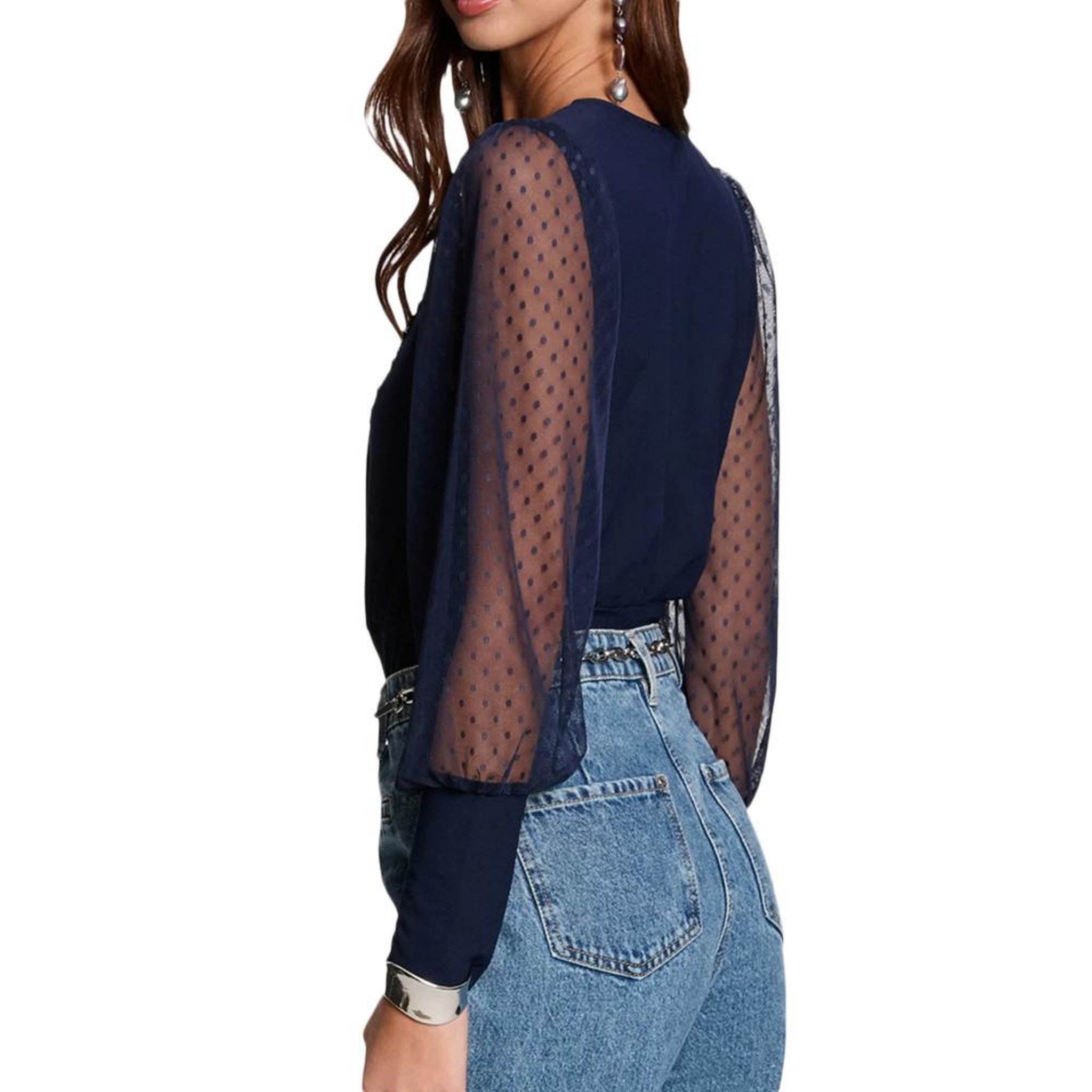 Voir la diapositive 2 : MORGAN Top Marine Femme Morgan TAGADO